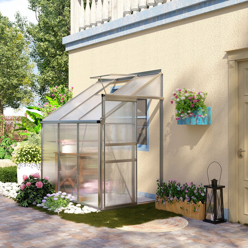 4ft lean to polycarbonate - lean,