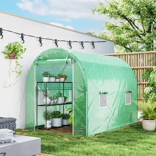 Polytunnel greenhouse with - greenhouse,